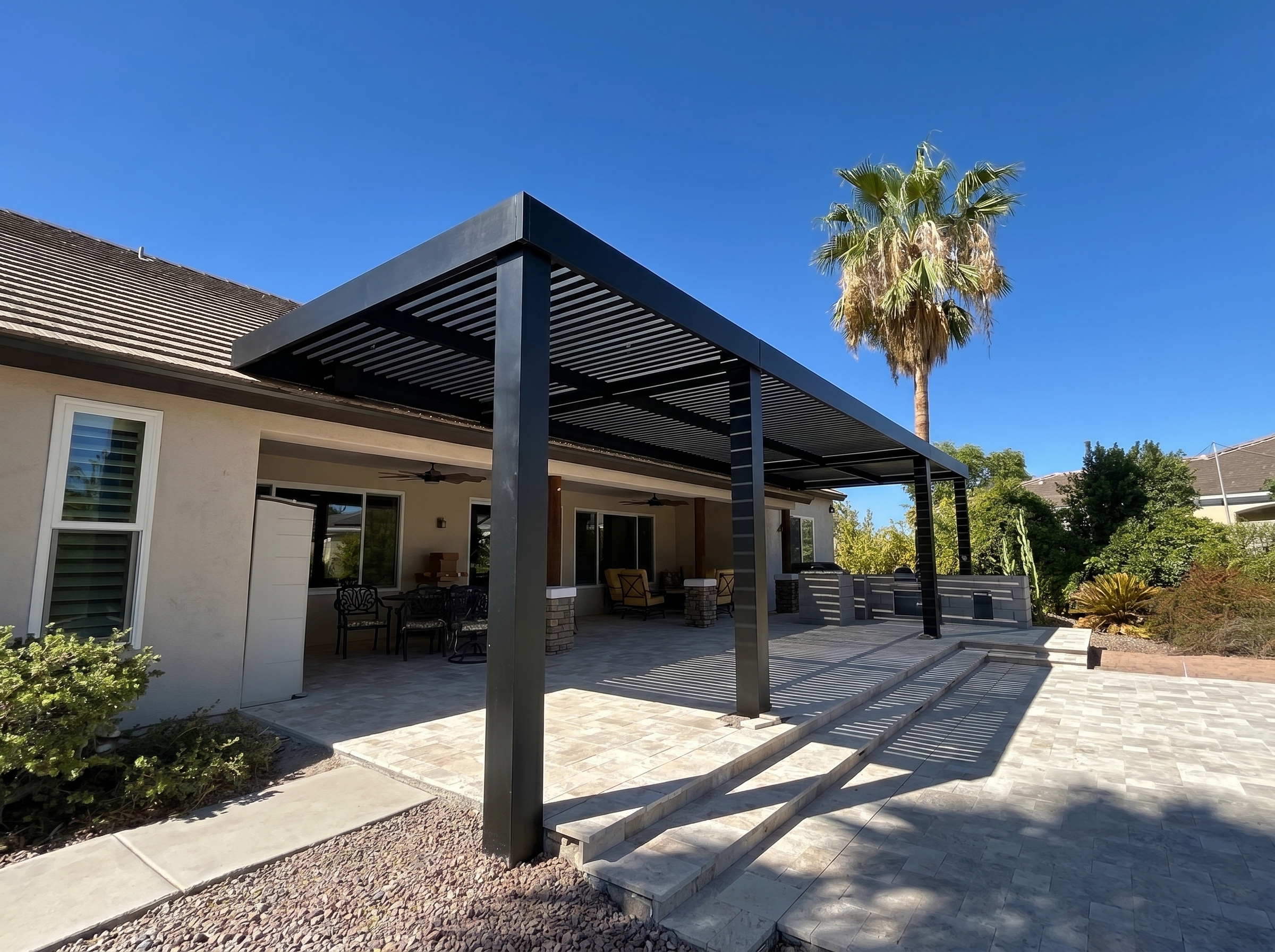 Pool Deck Shade Structure